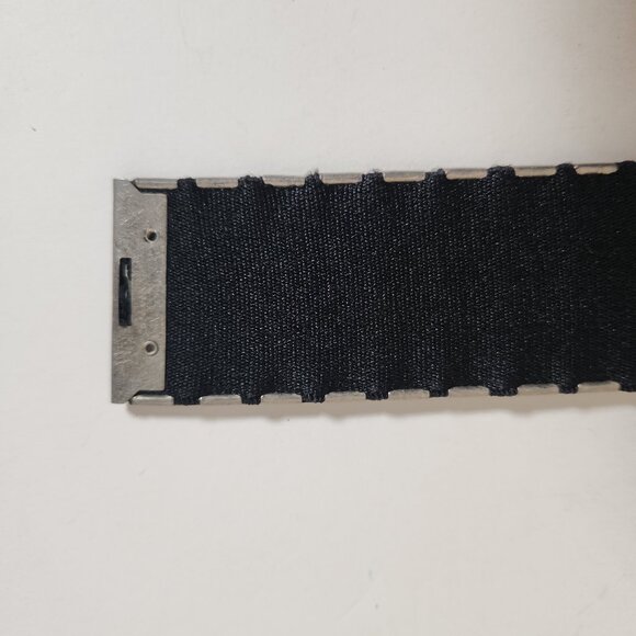 Gunmetal Stretch Belt Womens S/M Western Cowgirl Stone Rhinestones Metal Buckle - Picture 10 of 15